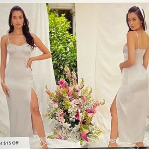 Stone Cami dress with thigh split